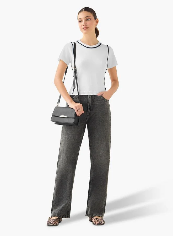 سبلاش فيڤ جينز نسائي مستقيم بخصر متوسط